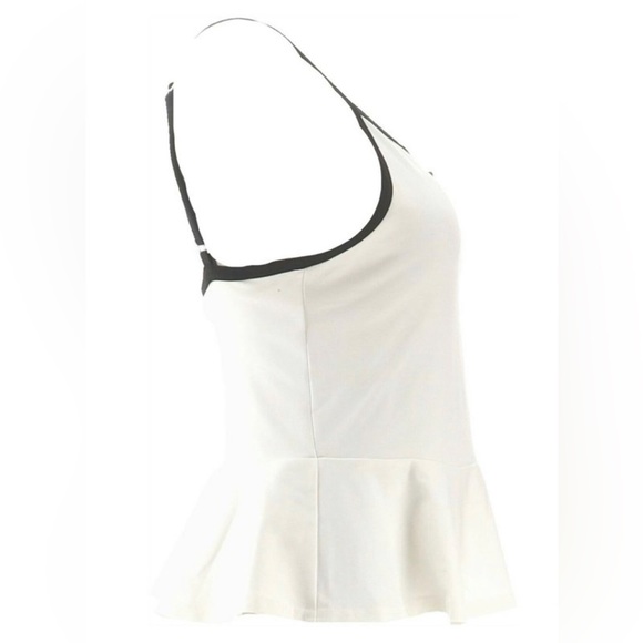 NWOT TA Tracy Anderson G.I.L.I. White Peplum Cami Tank - Picture 3 of 9